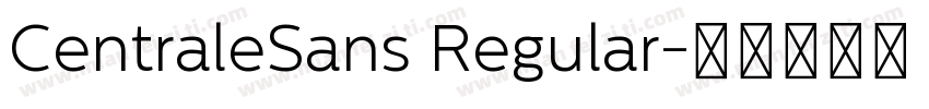 CentraleSans Regular字体转换